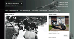 Desktop Screenshot of classicscootersuk.co.uk